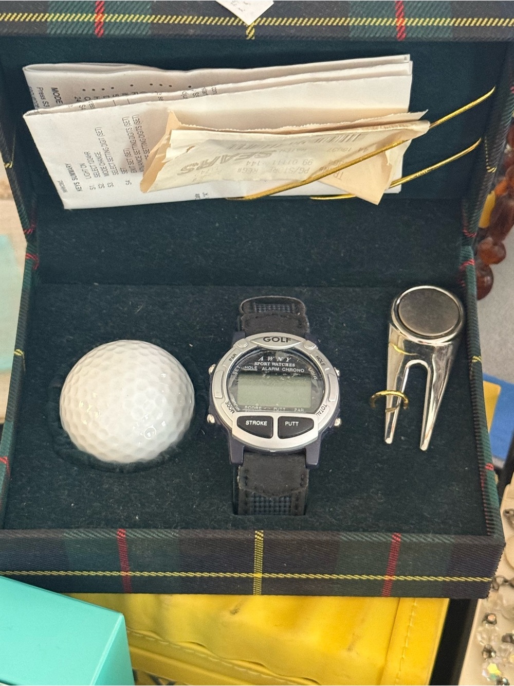 Golf Digital Stroke & Putt Watch - Black